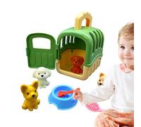 Generisch Juego de cuidado de perros | Jaula para perros, jaula de cuidado de mascotas simulada, "Pet Cares Cages" para juegos imaginativos y juegos de rol para niños