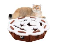 Generisch Juego de cuidado de uñas de gato | Divertido puzzle rascador de fieltro con 2 bolas de cascabeles, juego de rascar y para el empleo | para estimular el movimiento mental gato de casa