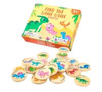Generisch Juego de Dinosaurios para niños - Tablero Educativo a Juego, Juguete para Combinar Formas de Color, apilable | Divertido Juego de Tumba de Dinosaurios para niños de 4 a