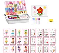 Generisch Juego de disfraz magnético para niños en edad preescolar, fácil de guardar (tipo B)