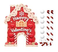 Generisch Juego de golf de casa de jengibre - Día de San Valentín y vacaciones Juguetes deportivos,Campo de golf con bastones de caramelo Raquetas y pelotas,Para vacaciones Cumpleaños Noche