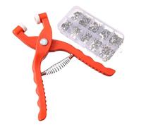 Generisch Juego de herramientas de botón a presión - Juego completo de botones a presión, construcción de acero inoxidable, kit de impresión resistente | Kit perfecto para hacer reparaciones de