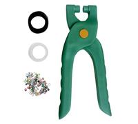 Generisch Juego de herramientas para ojales - 200 ojales metálicos - Juego de ojales manuales - Prensa manual de ojales - Juego de herramientas para cuero, zapatos, tela, cinturones, lonas, papel