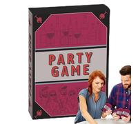 Generisch Juego de , juego de cartas, 50 tarjetas de inglesas divertidas para varios jugadores, desafíos de juegos de viaje y preguntas divertidas para cumpleaños, entretenimiento