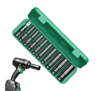 Generisch Juego de llaves de vaso hexagonales de 10 mm a 24 mm, incluye adaptador, juego de llaves de vaso para reparación de coches, para artesanos, técnicos, aficionados a las manualidades