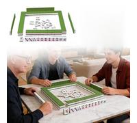 Generisch Juego de mahjong chino 2026 con fichas completas para entretenimiento familiar noches de juego estratégicas (verde, 2,4 cm)