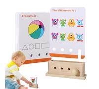 Generisch Juego de mapas - Actividad educativa, colores y formas, asignación de tarjetas de papel, para niños a partir de 3 años, preescolares, hogar, aula, viajes, guardería, viajes en coche, fiestas