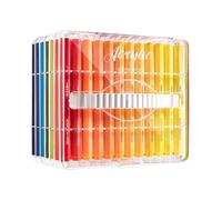 Generisch Juego de marcadores de pintura acrílica, 60 colores acrílicos para teñir telas, material escolar de secado rápido para adultos, estudiantes, dibujar, ventanas, madera, tela, piedra