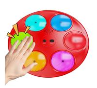 Generisch Juego de memoria luminosa, 3 modos de juego, juguete interactivo, juego de concentración con luz y sonido, a partir de 3 años, juguete para viajes, cumpleaños y tiempo familiar