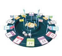 Generisch Juego de mesa aritmética 2026, aventura matemática multijugador para 14 jugadores, vinculación entre padres e hijos y aprendizaje (azul marino, 24,5 cm)