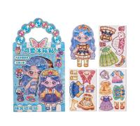 Generisch Juego de muñecas magnéticas | Objeto de colección de fantasía, juguete para niños, para niños, estudiantes, amantes de la moda, preescolares, fiestas, hogar, aulas