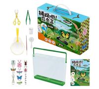 Generisch Juego de naturaleza para niños - con bolsa de red juego de ciencia, equipo de atrapamoscas para niños | Para interior y exterior jardín así como campamento, senderismo y caza