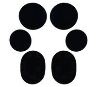 Generisch Juego de parches para zapatos con 6 piezas flexibles, protector de reparación para el agujero del dedo del pie, adhesivo de tela para disfraz, ropa de bebé, chaqueta, mochila, equipaje