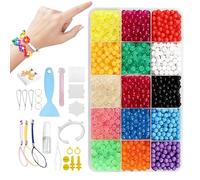 Generisch Juego de perlas de fusión que brillan en la oscuridad para habilidades motoras finas, juego de manualidades con perlas de agua para niños, manualidades, cumpleaños, zona de juegos