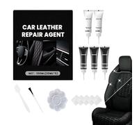 Generisch Juego de reparación de cuero para coche, juego de restauración de cuero para coche, renovación de arañazos, cubierta de color, para asientos, paneles de puertas, reposabrazos, cuidado de