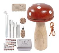 Generisch Juego de reparación de tejer: herramienta de relleno de de madera, accesorios de marco de , kit de reparación de costura, reparación de tela, bordado de ropa, calcetines DIY