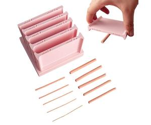 Generisch Juego de rollos de perlas de arcilla, con una base de almacenamiento, control preciso, 5 tamaños | guías de rollo de arcilla polimérica - para decoración de joyas, proyectos de manualidades