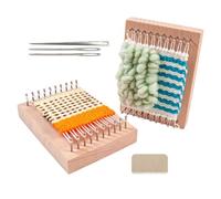 Generisch Juego de tablas de de 2 piezas de madera portátil | Tabla de tejer de madera para bufanda hecha a mano gorro manta diadema poncho cardigan calcetines alfombra