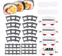 Generisch Juego de tren de sushi - Juguetes giratorios con pilas | Juguetes para niños y niñas a partir de 4 años, juego de rieles de ferrocarril para niños y niñas a partir de 4 años