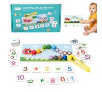 Generisch Juego Educativo de matemáticas de Madera, Habilidades motoras Finas y Actividad de coordinación Mano-, Juegos educativos de matemáticas - para niños en Edad Preescolar y niñas de 3 a 5