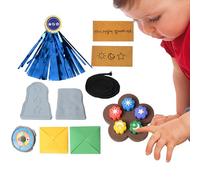 Generisch Juegos Coreanos, Juego Tradicional Coreano de 6 Piezas - Juego de Habilidad Tradicional coordinación Mano- para Exteriores y