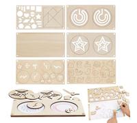 Generisch Juegos de manualidades de madera para pintar | Tablero de para clasificar formas - Actividades de pintura para niños | Para la educación de la infancia y el