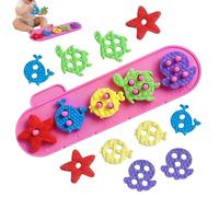 Generisch Juguete apilable para niños, animales marinos, torre de construcción sensorial, para guardería, escuela, habitación de los niños, regalo