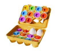 Generisch Juguete de asignación de huevos - Divertidos juguetes de motricidad fina - Juegos de clasificación de colores en forma de huevo | Para niños, adolescentes, mujeres, hombres, adultos, año