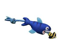 Generisch Juguete de hebilla para perros agresivos, grandes juguetes para perros - Cuerda de arrastre para perros | Diseño de pescado de felpa suave RIPP-visible, fabricación de lenguaje interactivo