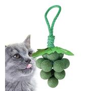 Generisch Juguete de hierba gatera - Juguetes en forma de uva para gatos de interior | Juguete interactivo para gatos para jugar y cuidar los dientes para interiores
