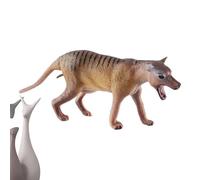 Generisch Juguete de lobo salvaje - Simulación Brown Wolf Figuras | Animales del Bosque Figuras de Juguete Juguete Educativo Decoración para tartas para niñas a partir de 3 años