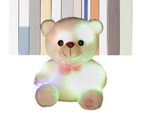 Generisch Juguete de peluche luminoso, colorido y radiante, linda muñeca - Peluche que brilla en la oscuridad como muñeca de oso, para sofá y niña, habitación infantil, oficina, hogar, sala de estar