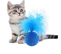Generisch Juguete de plumas para gatos domésticos, juguete de entrenamiento para gatitos, juguete de entrenamiento para gatitos, juguete de entrenamiento para ejercicio, persecución y entretenimiento
