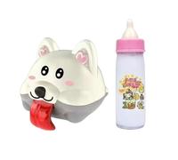 Generisch Juguete de rol para niños - Botella de succión con accesorios y juego de perro parlante - Juego de ropa y accesorios para muñecas para niños pequeños