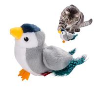 Generisch Juguete interactivo para gatos de pájaro | Cantar de pájaros realistas para gatos | Juguete creativo de caña de pescar contra el miedo al viaje | Para entretenimiento en casa e interior