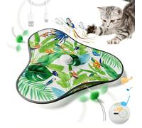 Generisch Juguete interactivo para gatos: juego silencioso con atraídos ocultos móviles, juguetes de movimiento recargables - Para jugar solo en casa, cocina, apartamento, esquina, dormitorio