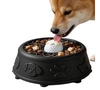 Generisch Juguete mental para perros, cuenco de silicona lento para mascotas, para perros con rollball | Para cachorros y de todos los tamaños, bañera, azulejos, cambio de