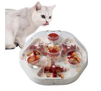 Generisch Juguete mental para perros, juego de comida con aberturas para ralentizar, dispensador interactivo de golosinas para perros, para cachorros, perros medianos y grandes, juego y actividad
