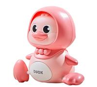 Generisch Juguete musical de pato - Estatua de animales de pato vigilante, 2 modos de luz, diseño magnético de estatua de animales, juguete eléctrico para gatear para niños