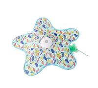 Generisch Juguete para Gatos, silencioso Juego de con Pluma, Juguete para Gatos Recargable, para Gatitos pequeños, medianos y Grandes, Patios, porches, Jardines, césped y