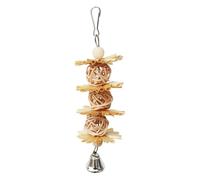 Generisch Juguete para loros - Cockatiel Chew Toy | Colorido juguete de trituración de forraje | Jaula de pájaros con gancho de metal | Hanging Bite Toy para periquitos | Accesorios para jaula