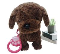 Generisch Juguete para perros corriendo para niños | Muñeca eléctrica interactiva de consolación, juguete de peluche para correr, para guarderías, sala de estar, sala de juegos, cumpleaños, regalo de