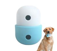 Generisch Juguete para perros dispensadores de alimentos, bola de limpieza de té de silicona, juguete interactivo para cachorros pequeños, medianos y grandes, dispensador de trato divertido, diseño de
