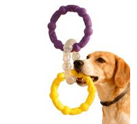 Generisch Juguete para perros para tirar, juego de 3 anillos para ejercicios de tirón y apportier | Juguete masticable para perros - Para entrenar al aire libre en el jardín en el césped en la terraza