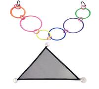 Generisch Juguete para reptiles - Red de escalada | 31,50 pulgadas de color | Anillos de enriquecimiento para serpientes, desarrollo natural del comportamiento, perfecto para terrarios interiores y