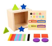 Generisch Juguete sensorial de clasificación de colores - Juguete interactivo de madera | Juego educativo - para niños en el aula en casa, guardería, preescolar, tutoría de viaje, cumpleaños, Navidad