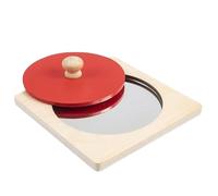 Generisch Juguete sensorial - Juguete de Madera con Actividades interactivas y Espejo, Juguete inquieto para niños, para de Pascua, Aula, calcetín de Navidad, Viajes, cumpleaños, avión