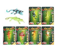 Generisch Juguetes de baño que cambian de color, 6 piezas de figuras de animales de lagarto | Bolsas de regalo para fiestas infantiles rellenas para niños a partir de 3 años experimentos cumpleaños