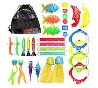 Generisch Juguetes de buceo, accesorios de juego para el y la piscina, juguetes acuáticos para la piscina, para campamentos de verano, fiestas, jardín, reuniones familiares, hotel, cumpleaños, baño