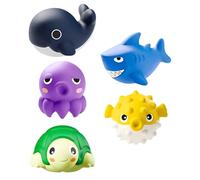 Generisch Juguetes de buceo de rescate subacuático, juguetes de natación para piscina, juguetes de natación con animales flotantes y jaula pesada, coloridos animales de buceo para niños y niñas (5